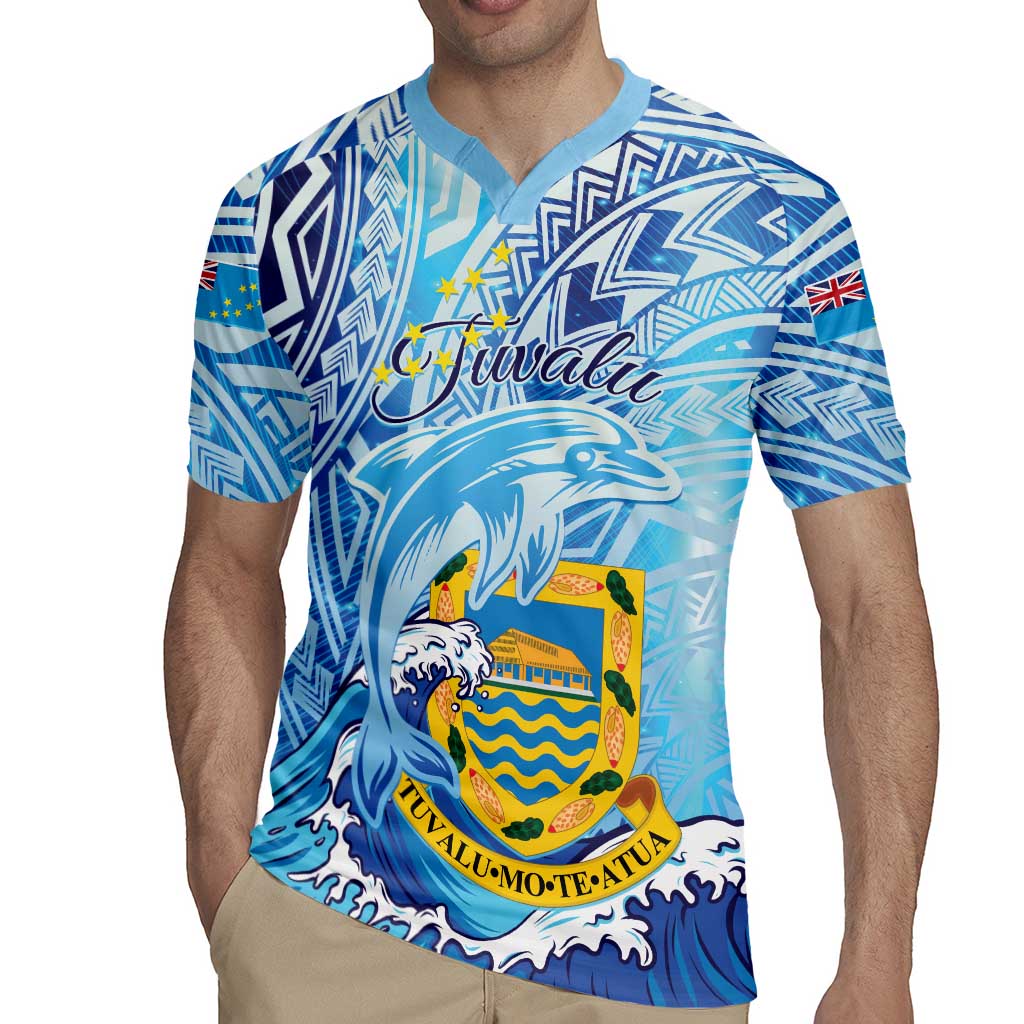 Tuvalu mo te Atua Rugby Jersey Tuvalu Dolphin Polynesian Pattern