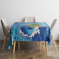 Tuvalu mo te Atua Tablecloth Tuvalu Dolphin Polynesian Pattern