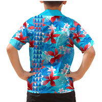 Hawaii Christmas Family Matching Mermaid Dress and Hawaiian Shirt Santa Claus Surfing Kakau Tropical Style LT01 - Polynesian Pride