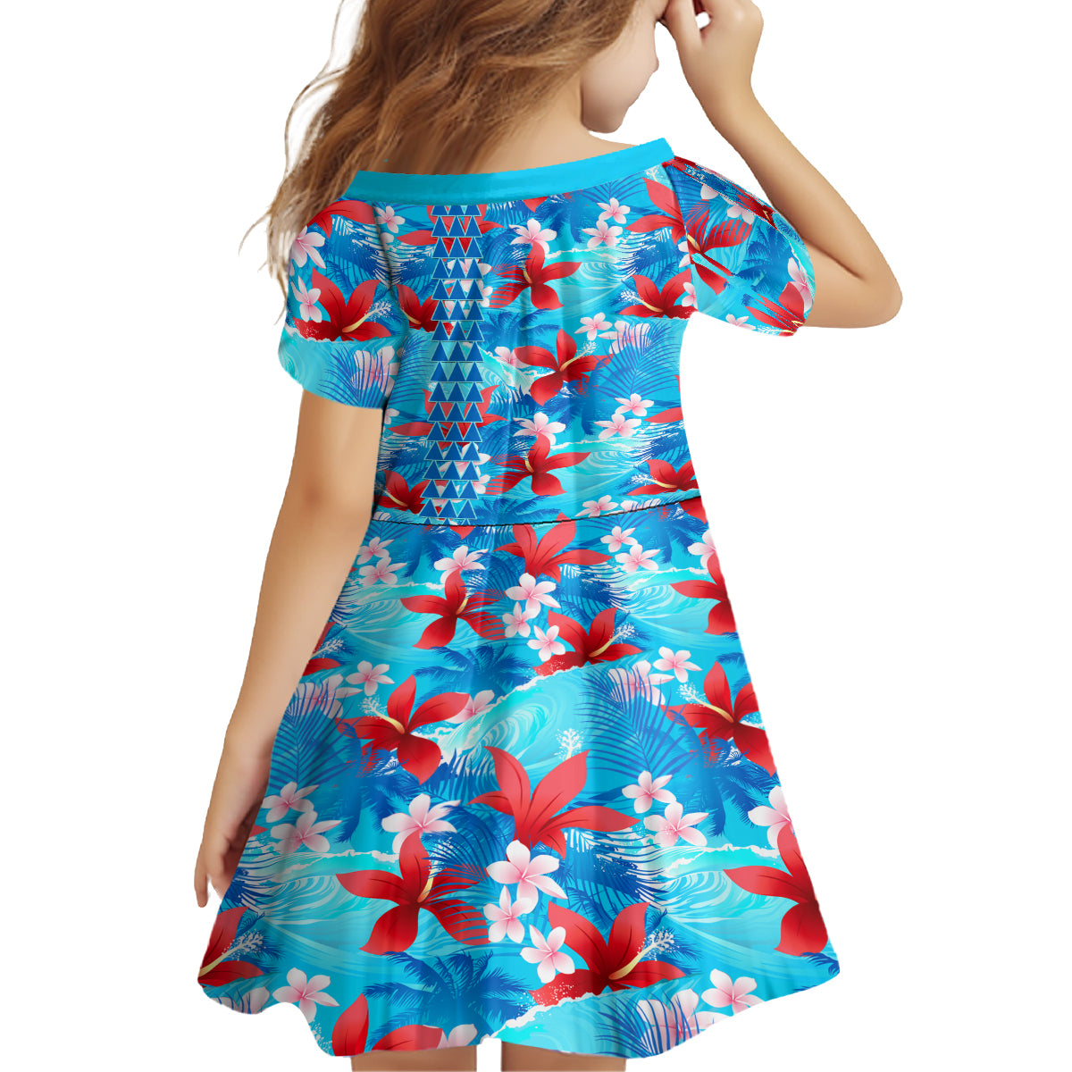 Hawaii Christmas Family Matching Tank Maxi Dress and Hawaiian Shirt Santa Claus Surfing Kakau Tropical Style LT01 - Polynesian Pride