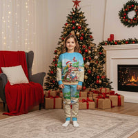 Personalized Hawaii Santa Parrot Christmas Pajama Set Summer Vibe - Polynesian Pride