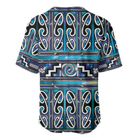 Maori Matariki Baseball Jersey Blue Galaxy Aesthetic Koru Art