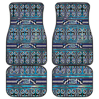 Maori Matariki Car Mats Blue Galaxy Aesthetic Koru Art
