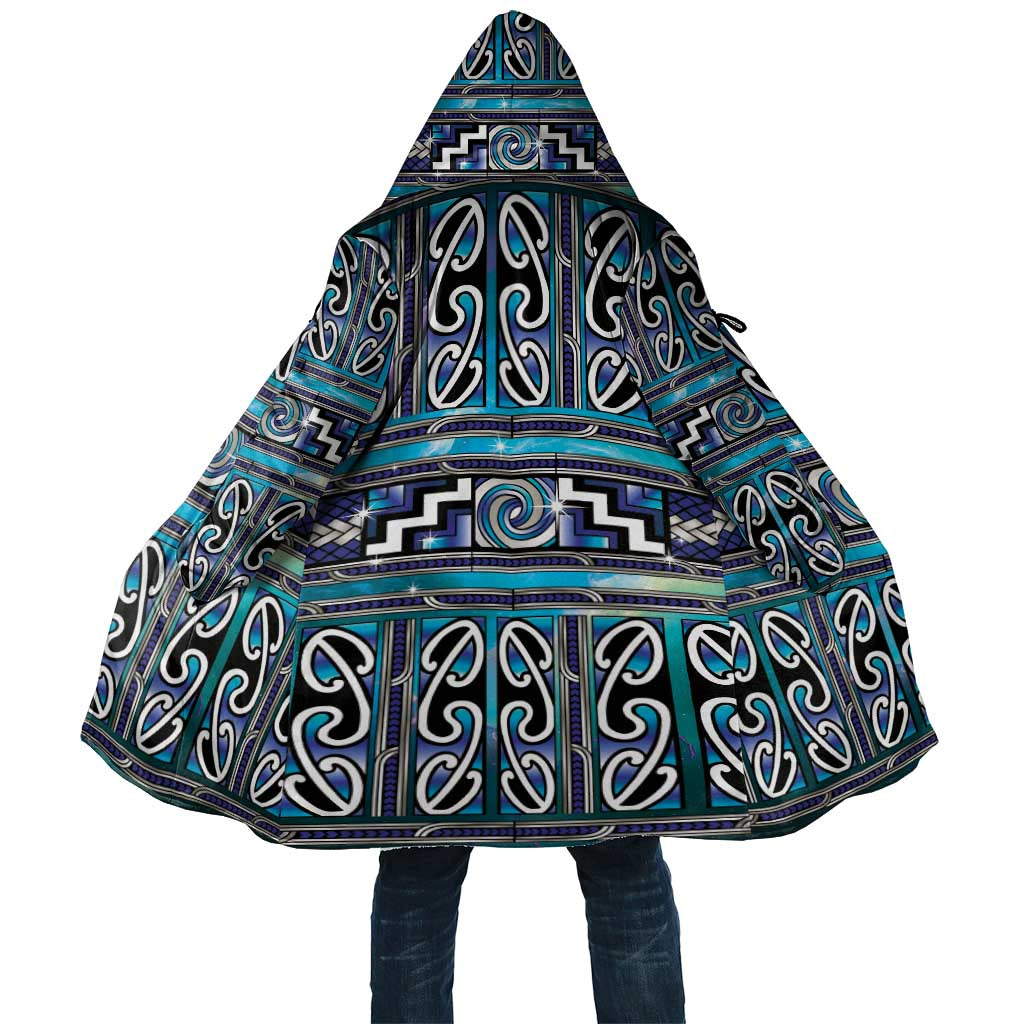 Maori Matariki Cloak Blue Galaxy Aesthetic Koru Art
