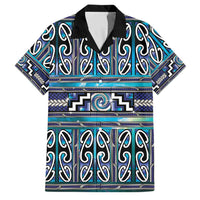 Maori Matariki Family Matching Tank Maxi Dress and Hawaiian Shirt Blue Galaxy Aesthetic Koru Art