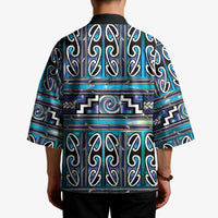Maori Matariki Kimono Blue Galaxy Aesthetic Koru Art