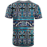 Maori Matariki T Shirt Blue Galaxy Aesthetic Koru Art
