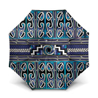 Maori Matariki Umbrella Blue Galaxy Aesthetic Koru Art