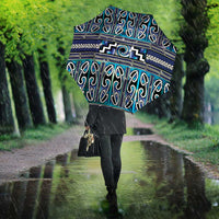 Maori Matariki Umbrella Blue Galaxy Aesthetic Koru Art