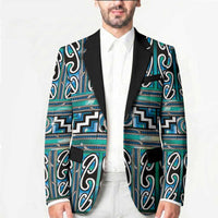 Maori Matariki Blazer Green Galaxy Aesthetic Koru Art