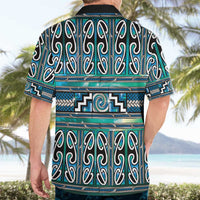 Maori Matariki Hawaiian Shirt Green Galaxy Aesthetic Koru Art LT01 - Polynesian Pride