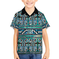 Maori Matariki Hawaiian Shirt Green Galaxy Aesthetic Koru Art LT01 - Polynesian Pride
