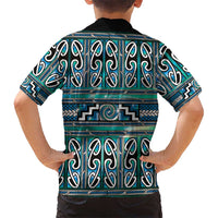 Maori Matariki Hawaiian Shirt Green Galaxy Aesthetic Koru Art LT01 - Polynesian Pride
