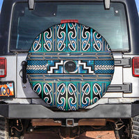 Maori Matariki Spare Tire Cover Green Galaxy Aesthetic Koru Art LT01 Green - Polynesian Pride