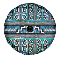 Maori Matariki Spare Tire Cover Green Galaxy Aesthetic Koru Art LT01 - Polynesian Pride