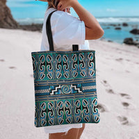 Maori Matariki Tote Bag Green Galaxy Aesthetic Koru Art
