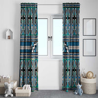 Maori Matariki Window Curtain Green Galaxy Aesthetic Koru Art