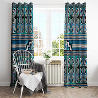 Maori Matariki Window Curtain Green Galaxy Aesthetic Koru Art