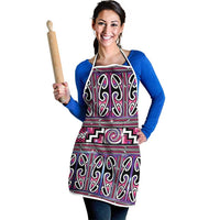 Maori Matariki Apron Pink Galaxy Aesthetic Koru Art