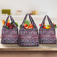 Maori Matariki Grocery Bag Pink Galaxy Aesthetic Koru Art