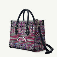 Maori Matariki Leather Bag Pink Galaxy Aesthetic Koru Art