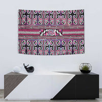 Maori Matariki Tapestry Pink Galaxy Aesthetic Koru Art