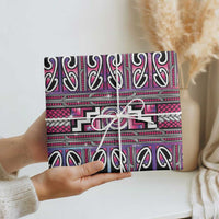 Maori Matariki Wrapping Paper Pink Galaxy Aesthetic Koru Art