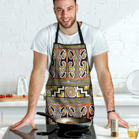Maori Matariki Apron Yellow Galaxy Aesthetic Koru Art