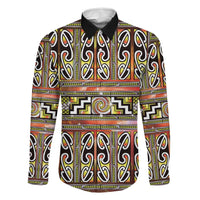 Maori Matariki Family Matching Long Sleeve Bodycon Dress and Hawaiian Shirt Yellow Galaxy Aesthetic Koru Art