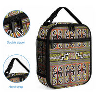 Maori Matariki Lunch Bag Yellow Galaxy Aesthetic Koru Art LT01 - Polynesian Pride