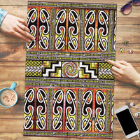 Maori Matariki Puzzle Yellow Galaxy Aesthetic Koru Art