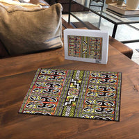 Maori Matariki Puzzle Yellow Galaxy Aesthetic Koru Art