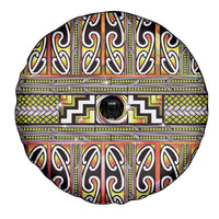 Maori Matariki Spare Tire Cover Yellow Galaxy Aesthetic Koru Art LT01 - Polynesian Pride