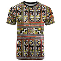 Maori Matariki T Shirt Yellow Galaxy Aesthetic Koru Art