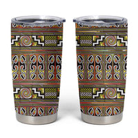 Maori Matariki Tumbler Cup Yellow Galaxy Aesthetic Koru Art