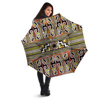 Maori Matariki Umbrella Yellow Galaxy Aesthetic Koru Art