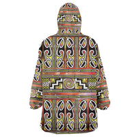 Maori Matariki Wearable Blanket Hoodie Yellow Galaxy Aesthetic Koru Art