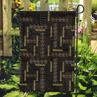 Hawaii Brown Plumeria Lei Black Garden Flag Frangipani Floral Heritage Art