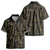 Hawaii Brown Plumeria Lei Black Kid Hawaiian Shirt Frangipani Floral Heritage Art LT01 - Polynesian Pride