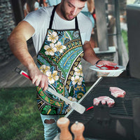 Polynesian Hibiscus Tropical Green Floral Apron Tribal Pattern LT01 - Polynesian Pride
