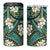 Polynesian Hibiscus Tropical Green Floral 4 in 1 Can Cooler Tumbler Tribal Pattern - Polynesian Pride