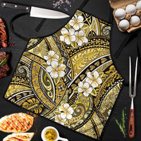 Polynesian Hibiscus Tropical Yellow Floral Apron Tribal Pattern - Polynesian Pride