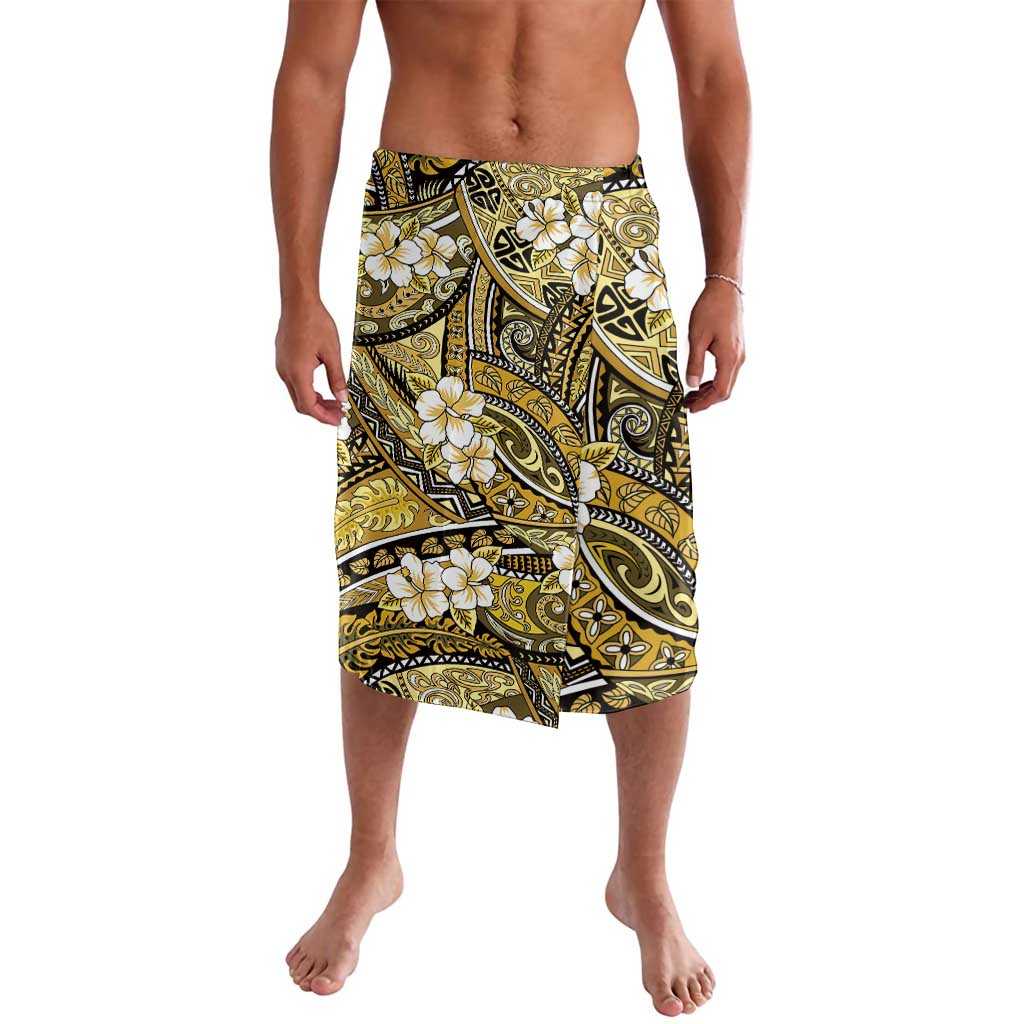 Polynesian Hibiscus Tropical Yellow Floral Lavalava Tribal Pattern - Polynesian Pride