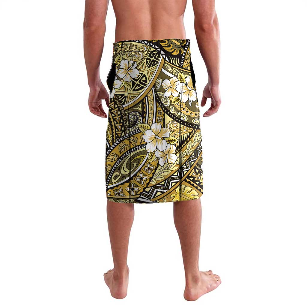 Polynesian Hibiscus Tropical Yellow Floral Lavalava Tribal Pattern - Polynesian Pride