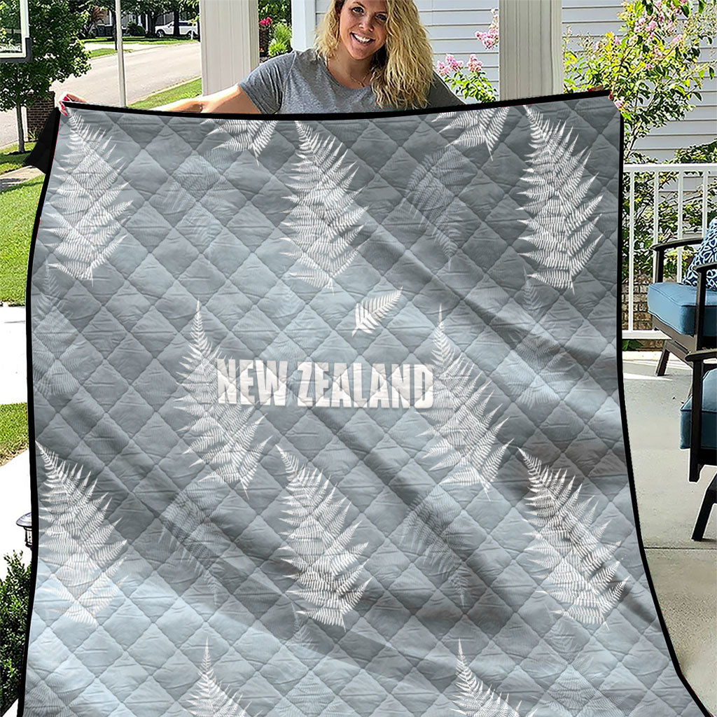 Rugby New Zealand 2026 Quilt The Fern Go Champions LT01 Grey - Polynesian Pride