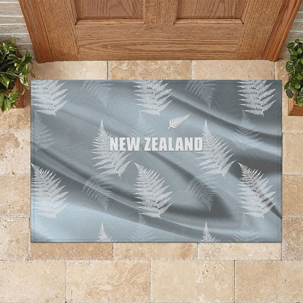 Rugby New Zealand 2026 Rubber Doormat The Fern Go Champions LT01 Grey - Polynesian Pride
