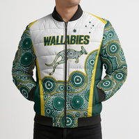 Custom Rugby Australia 2026 Bomber Puffer Jacket Wallabies Go Champions LT01 - Polynesian Pride