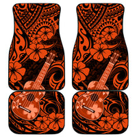 Hawaii Ukulele Car Mats Polynesian Pattern Orange Version LT01 Orange - Polynesian Pride