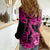 Hawaii Ukulele Women Casual Shirt Polynesian Pattern Pink Version LT01 - Polynesian Pride