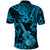 Hawaii Ukulele Polo Shirt Polynesian Pattern Sky Blue Version LT01 - Polynesian Pride